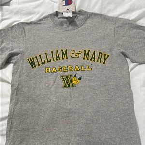 Champion Gray William & Mary Baseball Tee